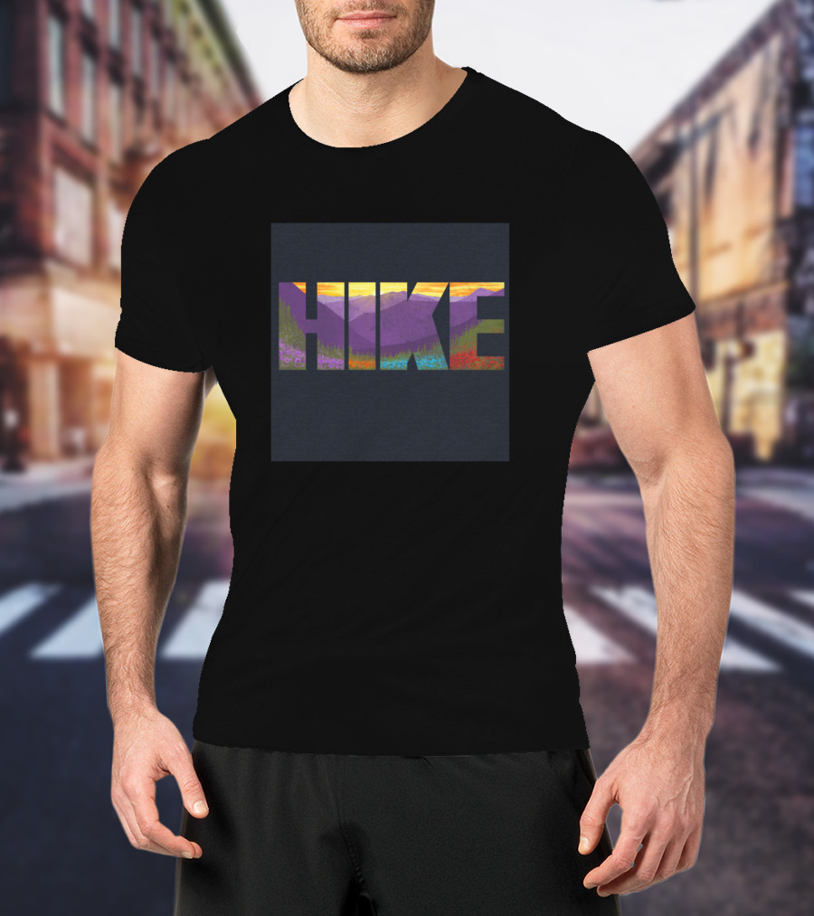 HIKE Mountain Sunset Nature Landscape T-Shirt