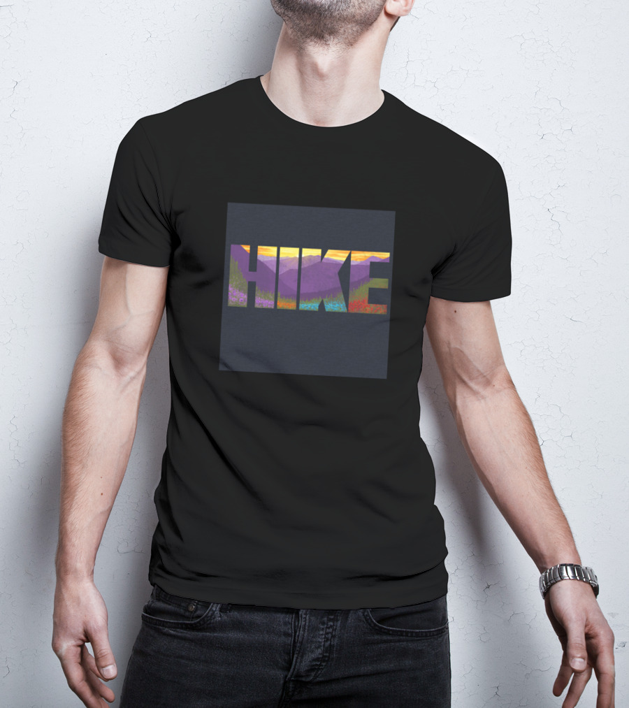 HIKE Mountain Sunset Nature Landscape T-Shirt