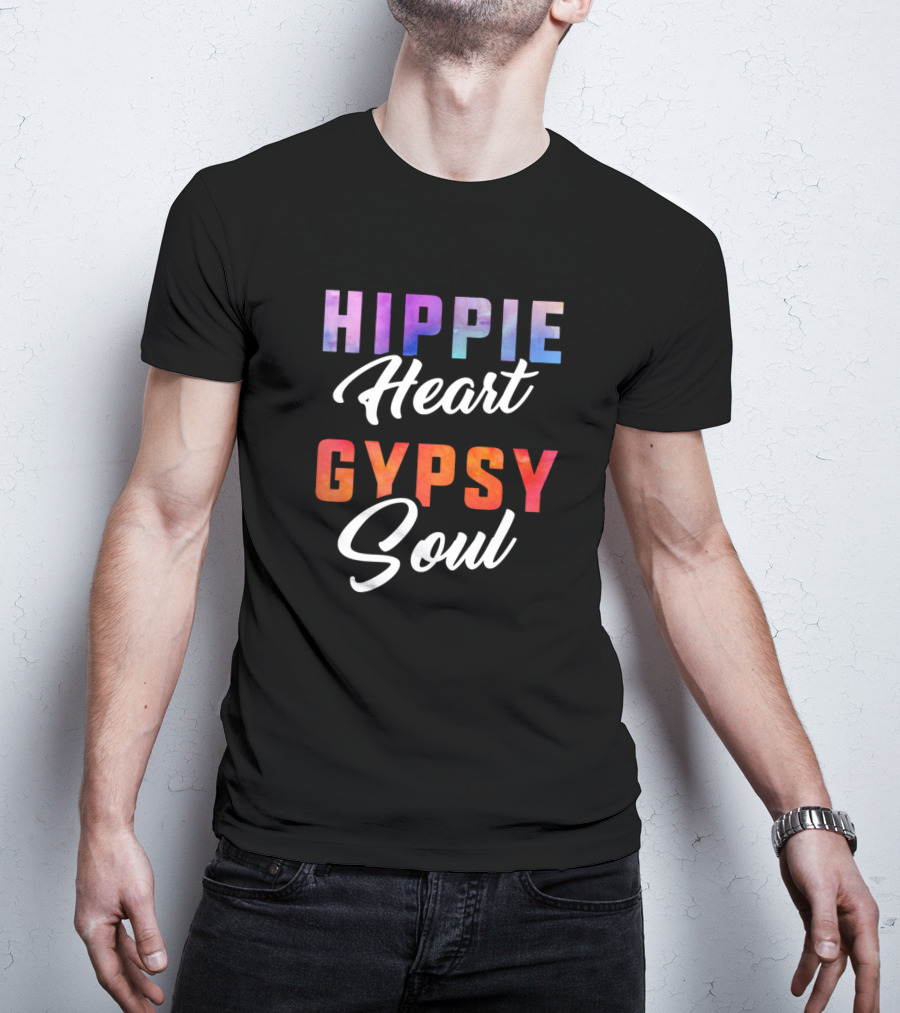 Hippie Heart Colorful Gypsy Soul T-Shirt