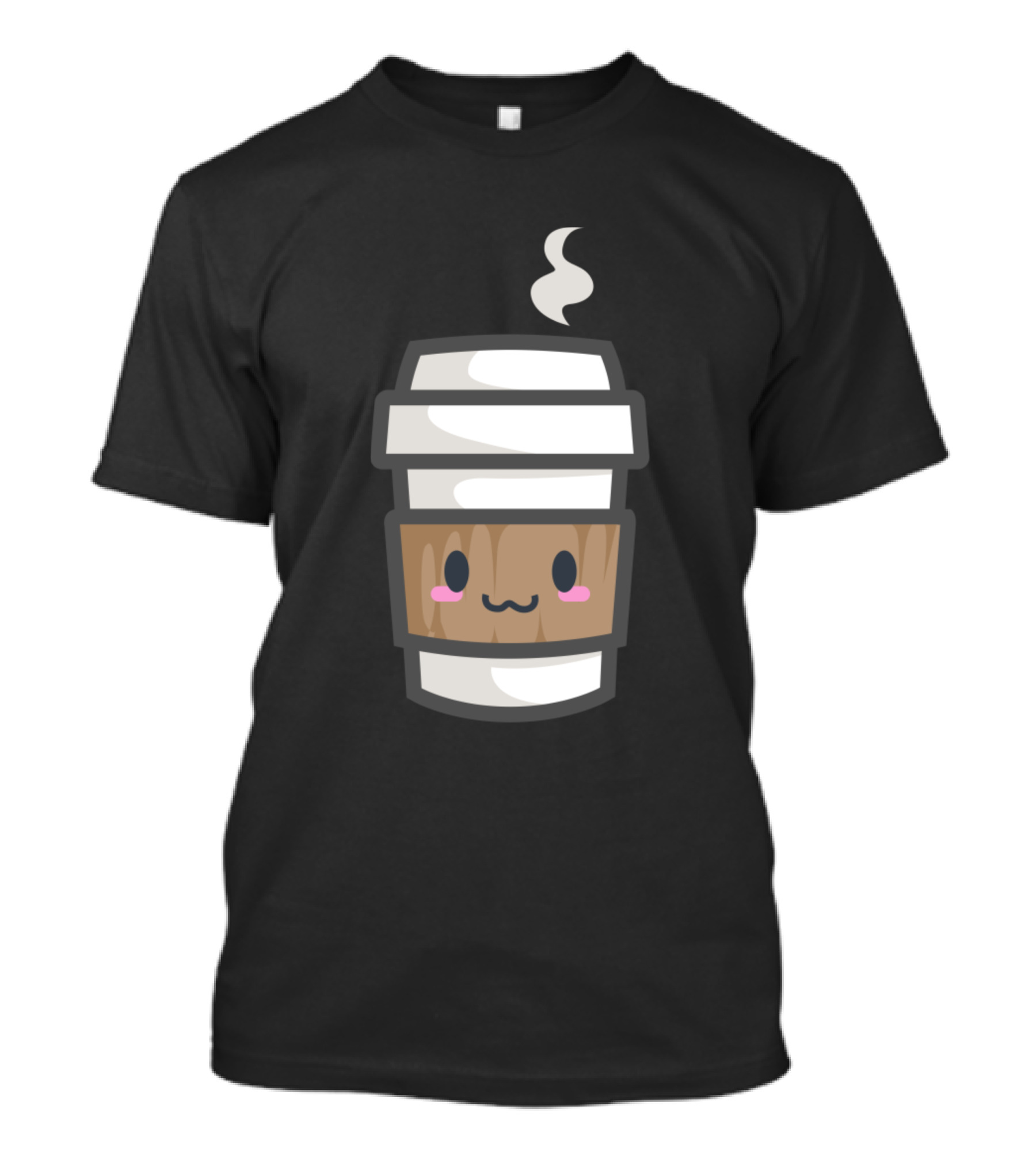 Cute Smiling Coffee Cup Hot Drink For Cold Days T-Shirt