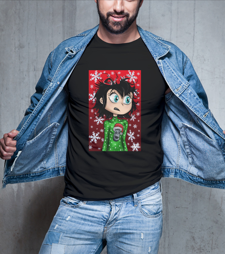 Hotel Transylvania Holiday Snowflakes Green Sweater Character T-Shirt