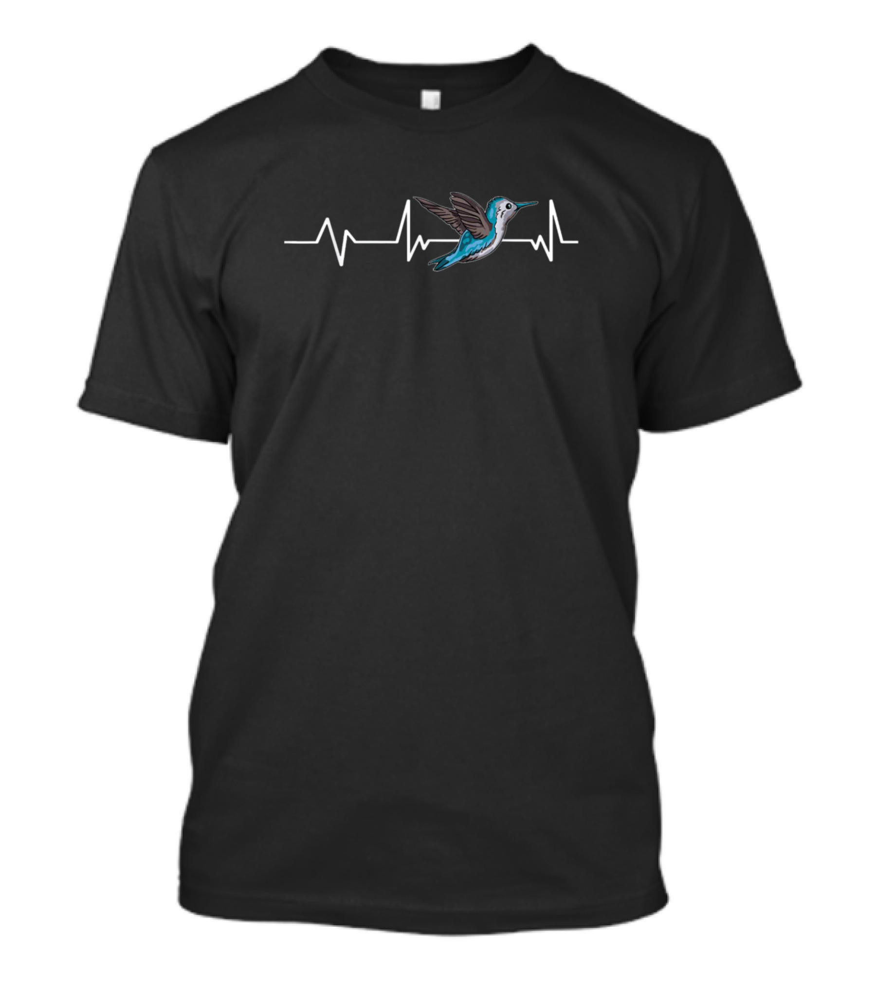 Hummingbird Heartbeat Hummingbird Hummingbird Pulse Line T-Shirt