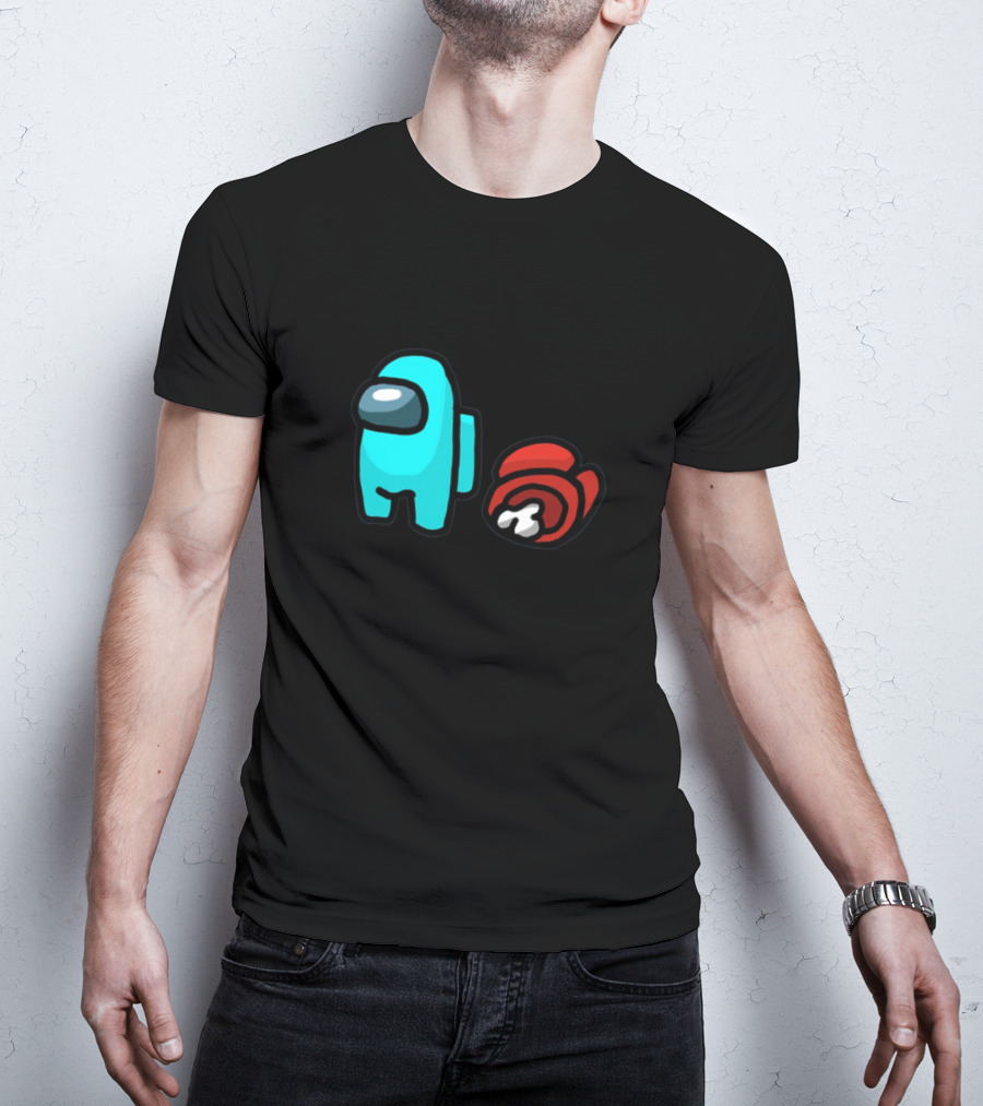 Wasn't Me Among Us Blue And Red Crewmates T-Shirt