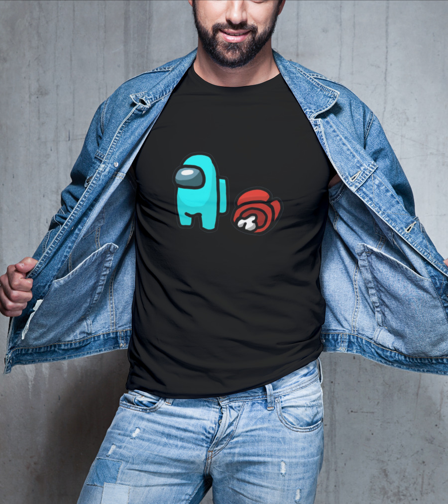 Wasn't Me Among Us Blue And Red Crewmates T-Shirt