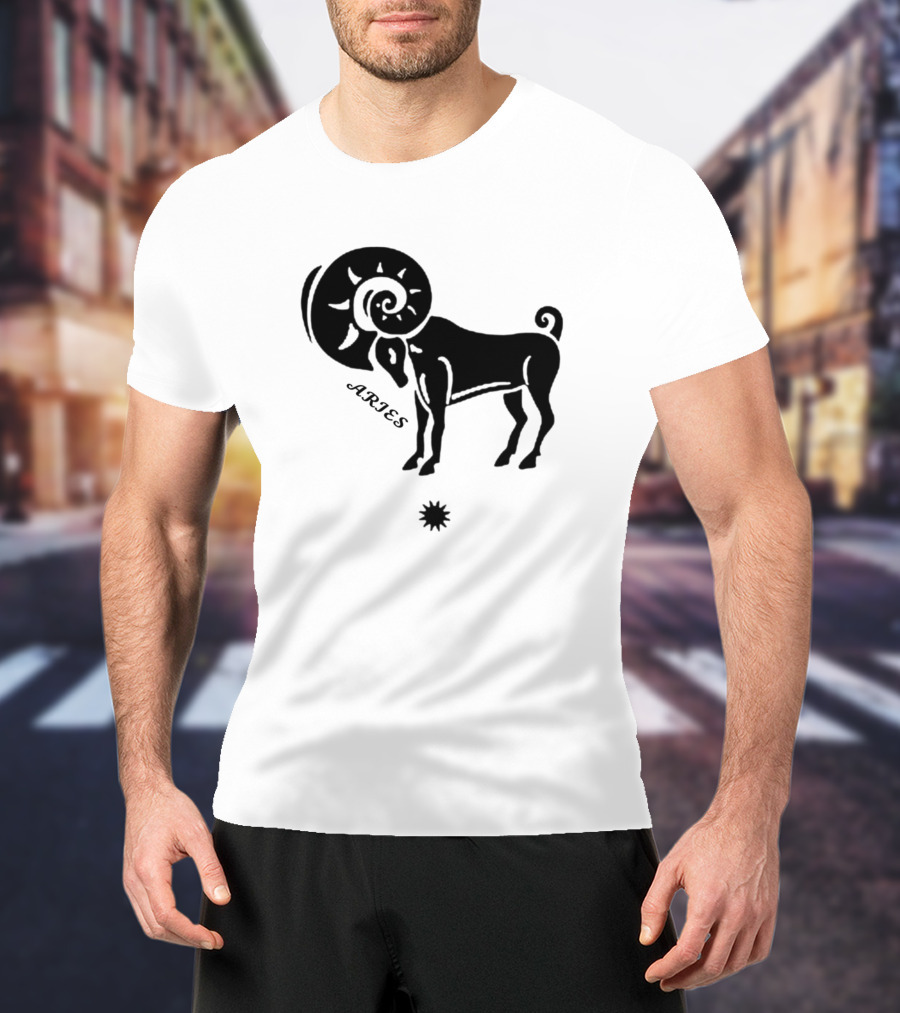 Aries Zodiac Ram Horoscope Star T-Shirt
