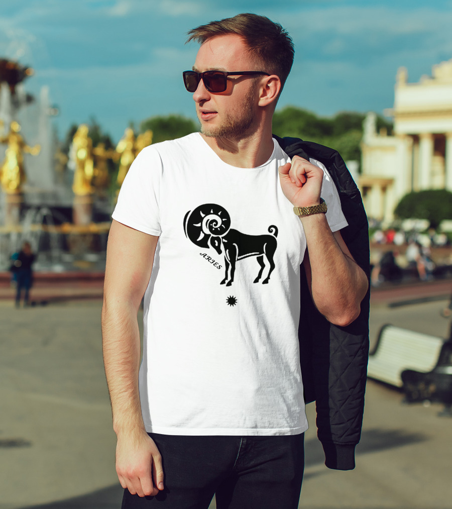 Aries Zodiac Ram Horoscope Star T-Shirt
