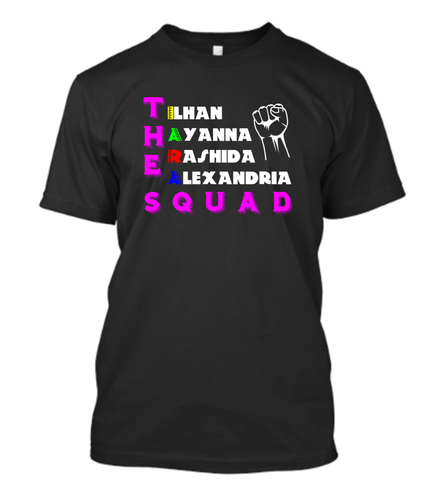 The Squad Ilhan Ayanna Rashida Alexandria BLM Fist T-Shirt