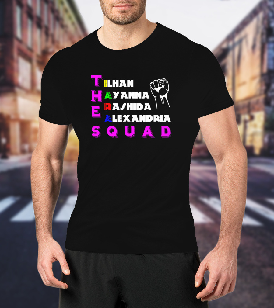 The Squad Ilhan Ayanna Rashida Alexandria BLM Fist T-Shirt