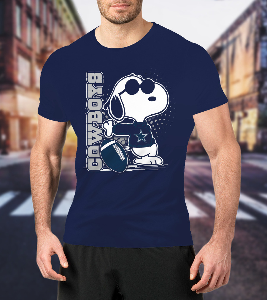 Cowboys Snoopy Football Star T-Shirt
