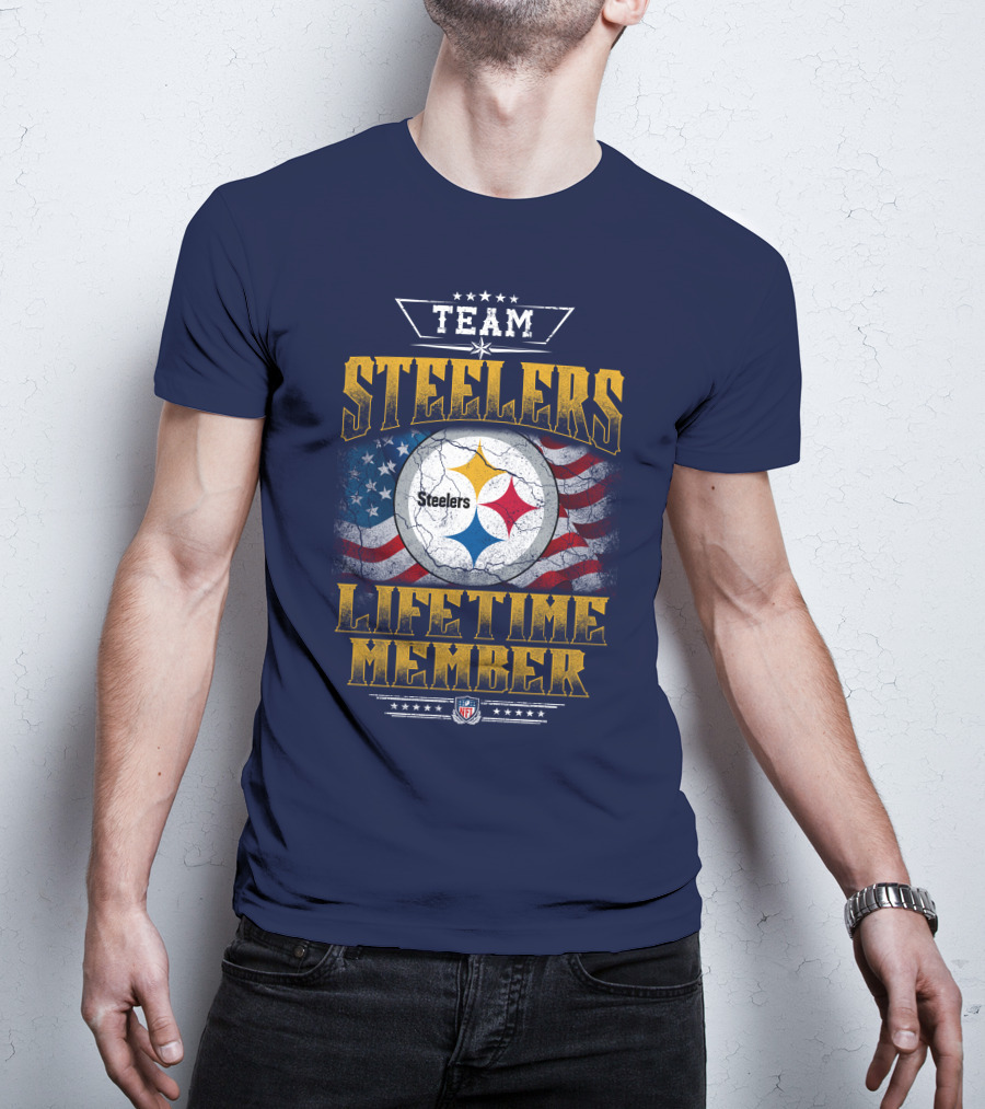 Team Steelers Lifetime Member T-Shirt