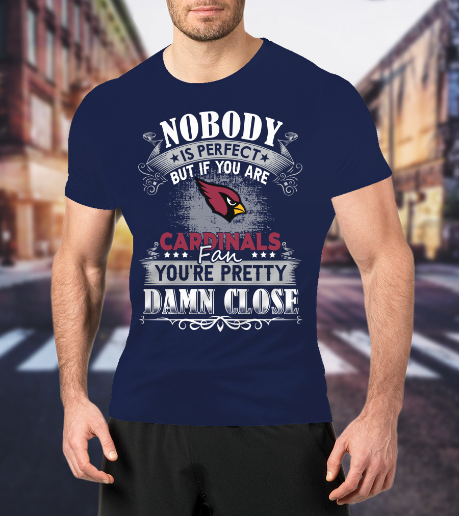 Nobody Is Perfect But If You Are Arizona Cardinals Fan You're Pretty Damn Close T-Shirt