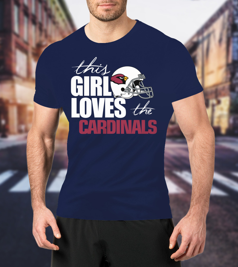 This Girl Loves The Arizona Cardinals Helmet T-Shirt