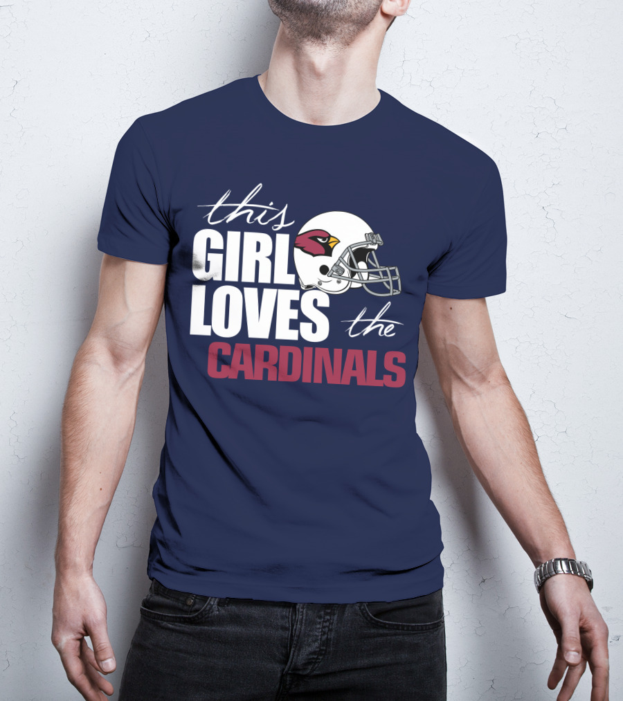 This Girl Loves The Arizona Cardinals Helmet T-Shirt