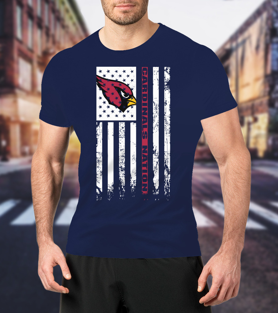 Arizona Cardinals Flag Cardinals Nation T-Shirt
