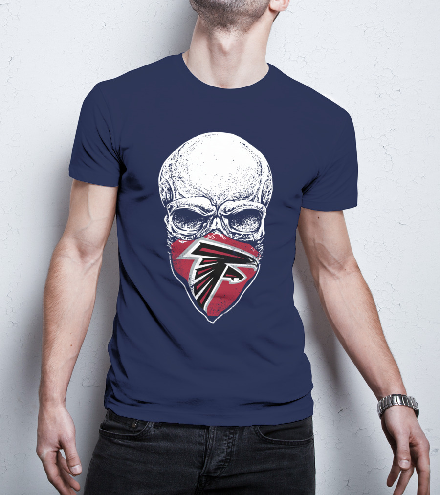 Atlanta Falcons Skull Logo Bandanna T-Shirt