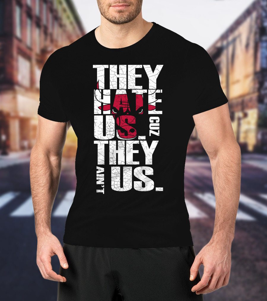 They Hate Us Cuz They Ain't Us Chicago Bulls T-Shirt