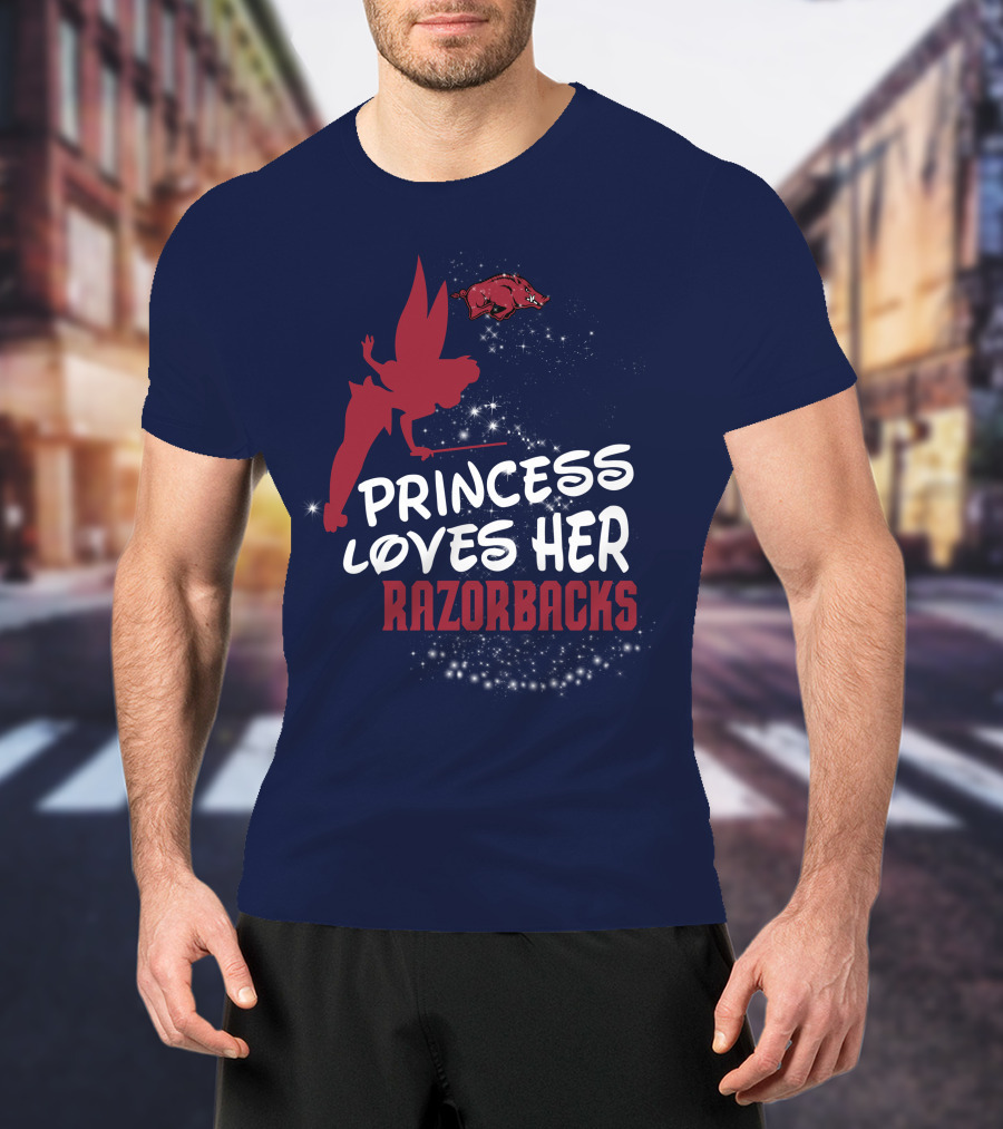 Princess Loves Her Arkansas Razorbacks T-Shirt