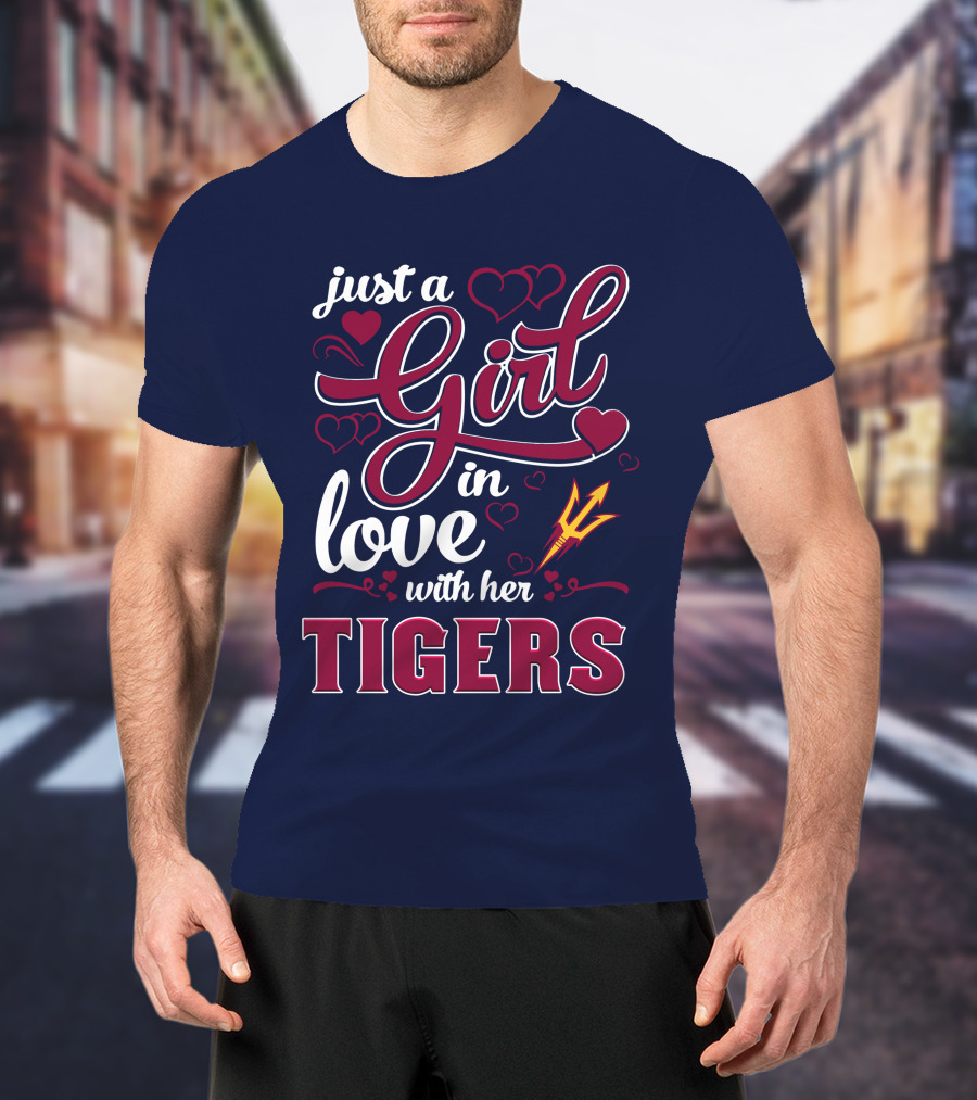 Just A Girl In Love With Her Tigers T-Shirt