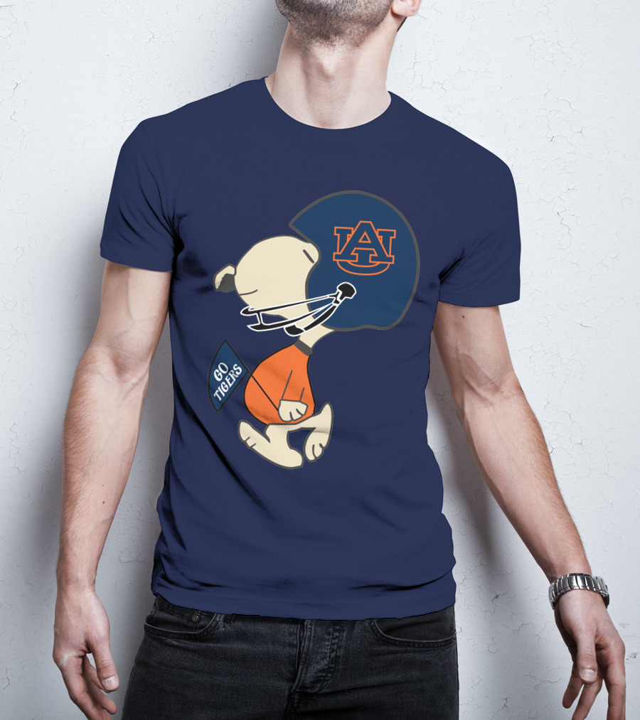 Go Tigers Auburn University Football Snoopy T-Shirt