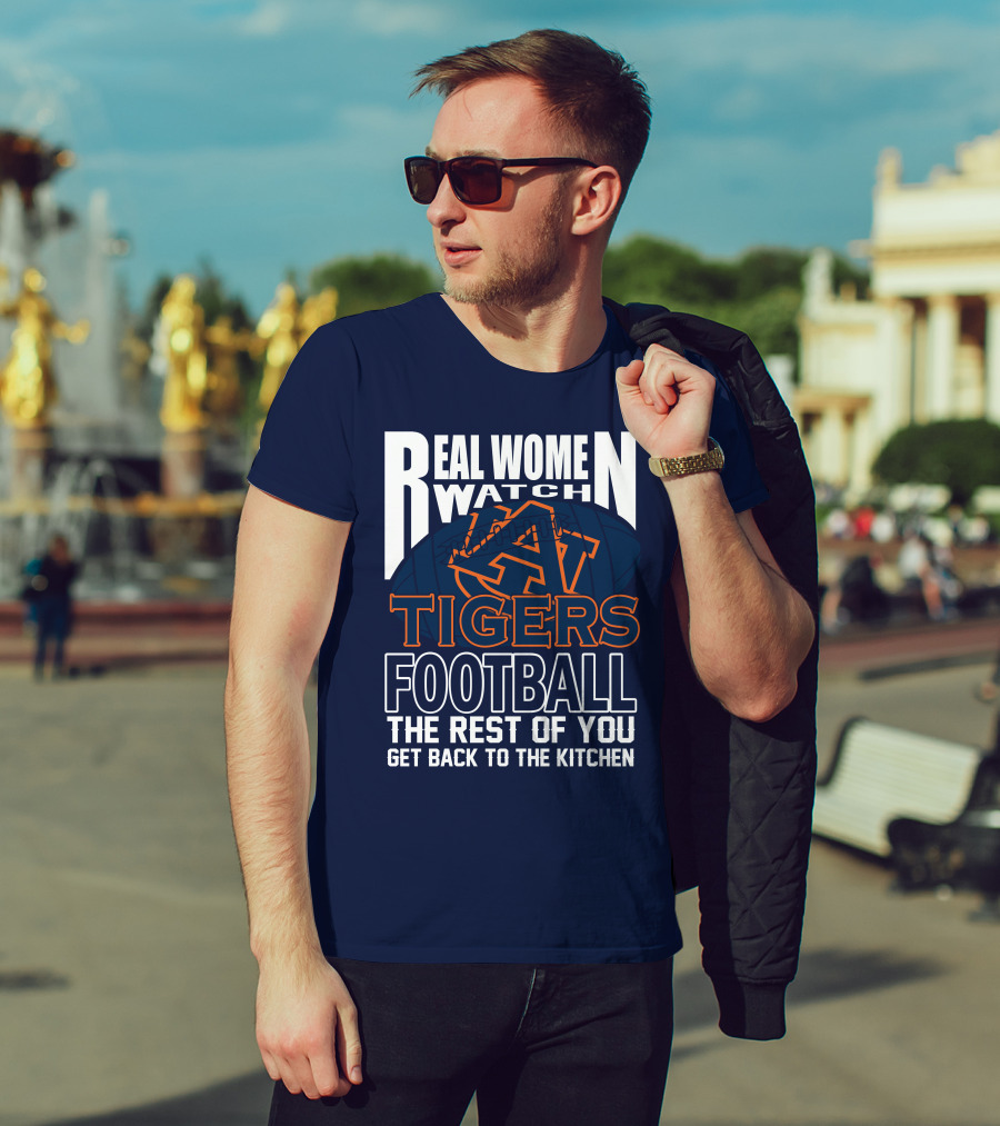 Real Women Watch Auburn Tigers Football T-Shirt