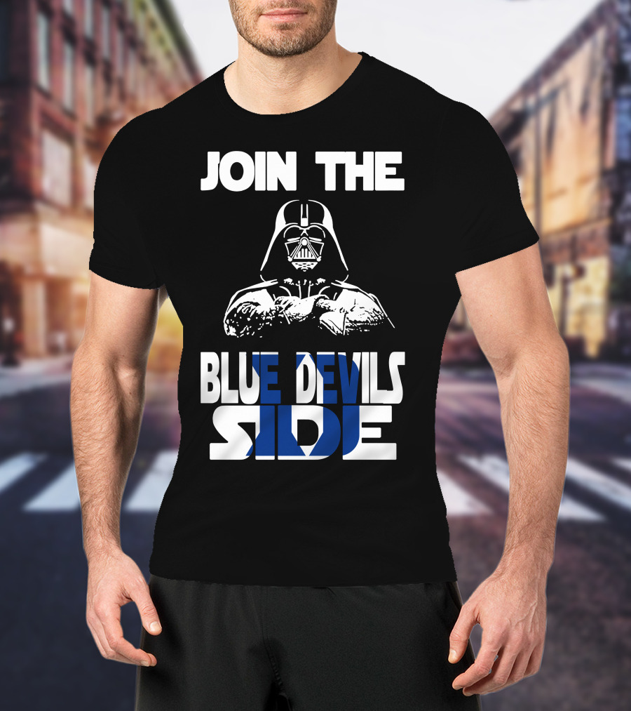 Join The Blue Devils Side T-Shirt