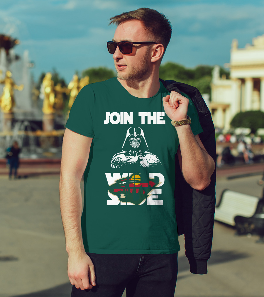 Join The Wild Side Minnesota Wild Darth Vader T-Shirt
