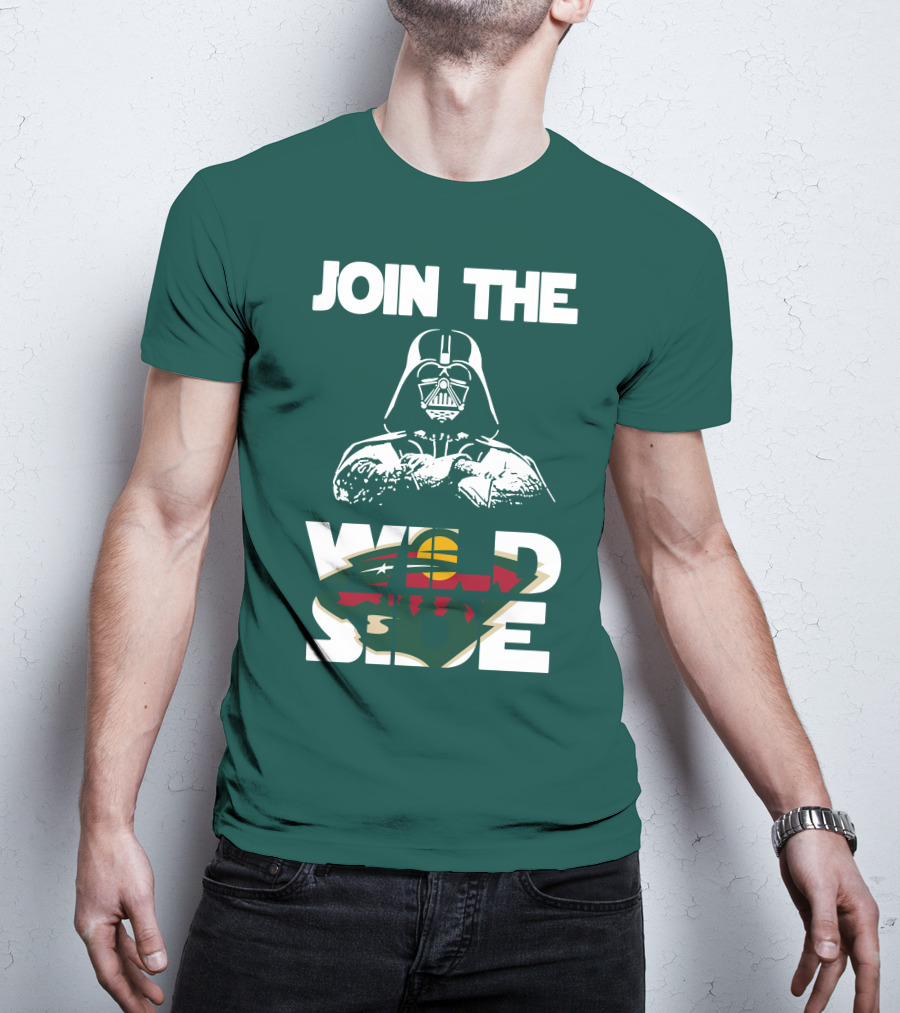 Join The Wild Side Minnesota Wild Darth Vader T-Shirt
