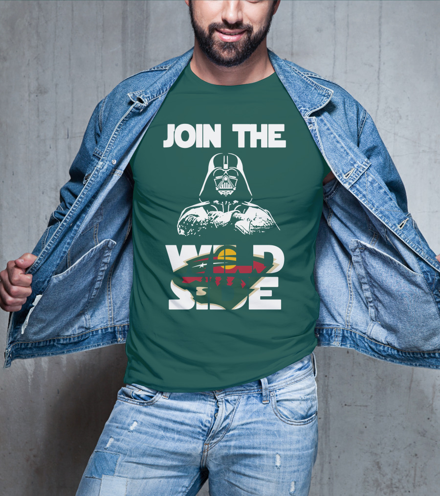 Join The Wild Side Minnesota Wild Darth Vader T-Shirt