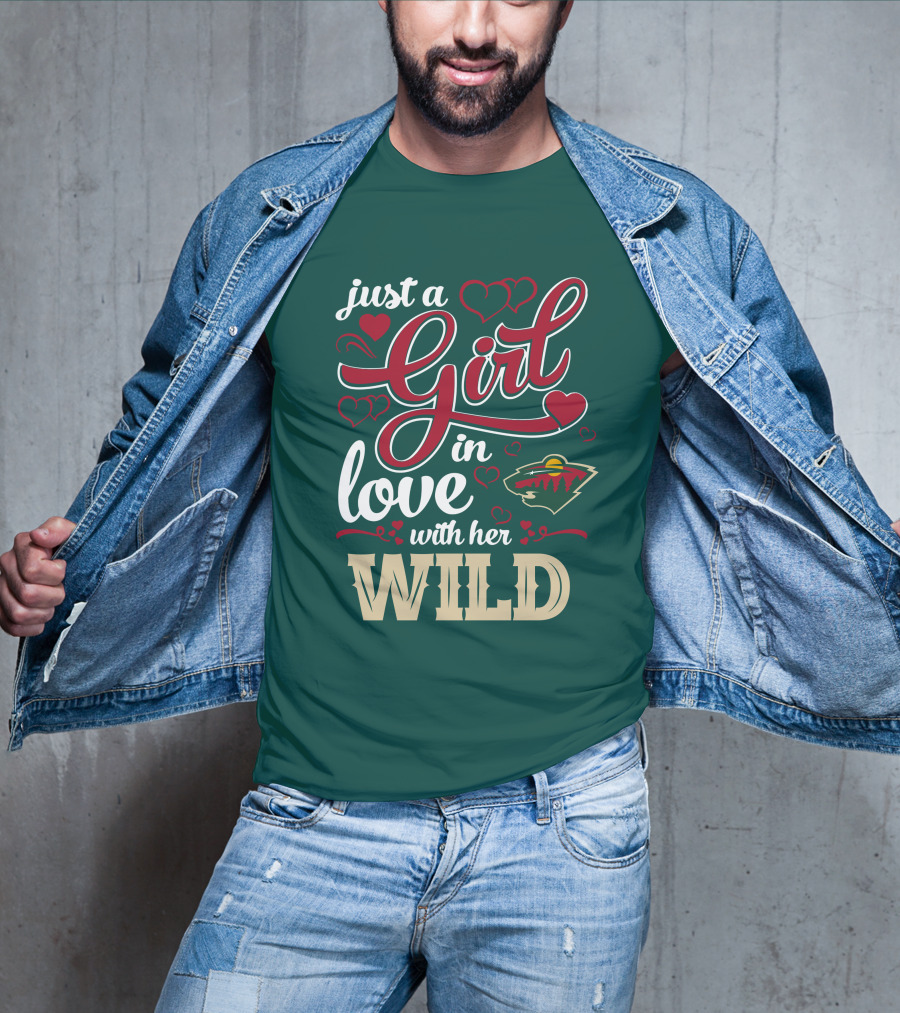 Just A Girl In Love With Her Minnesota Wild T-Shirt