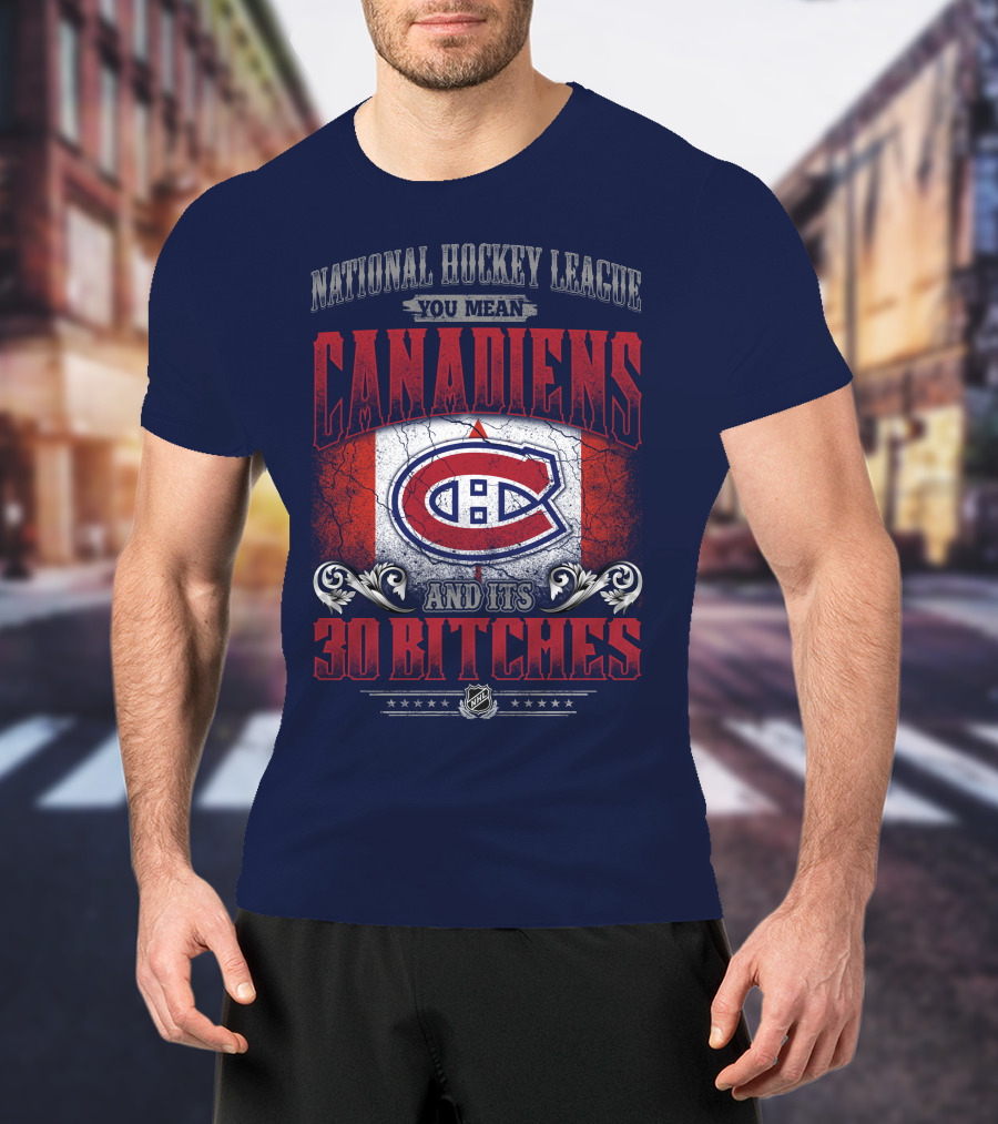 National Hockey League You Mean Canadiens And Its 30 Bitches T-Shirt