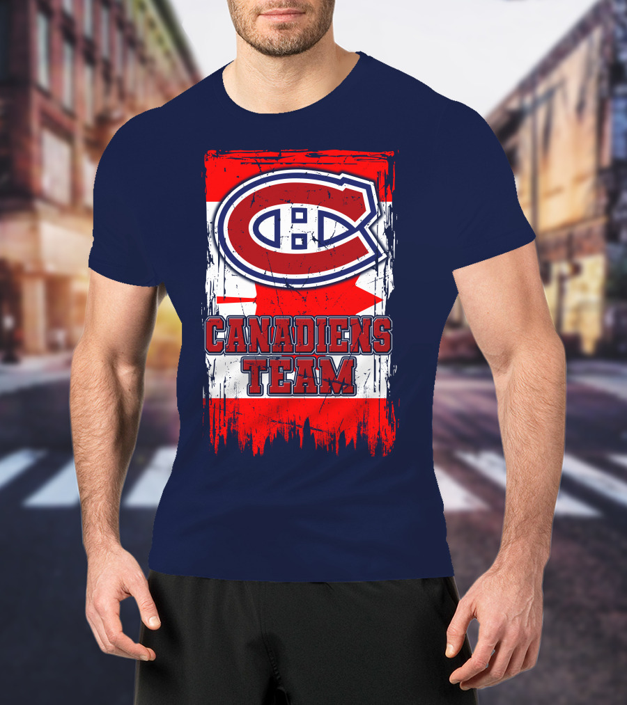 Montreal Canadiens Team Flag T-Shirt