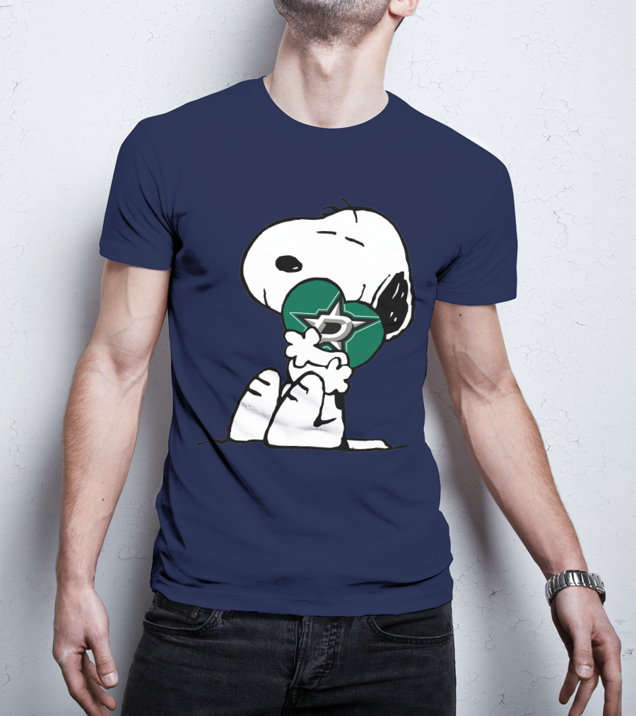 Snoopy Hugging Dallas Stars T-Shirt