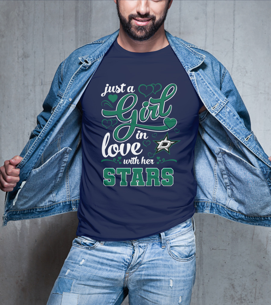 Just A Girl In Love With Her Dallas Stars T-Shirt