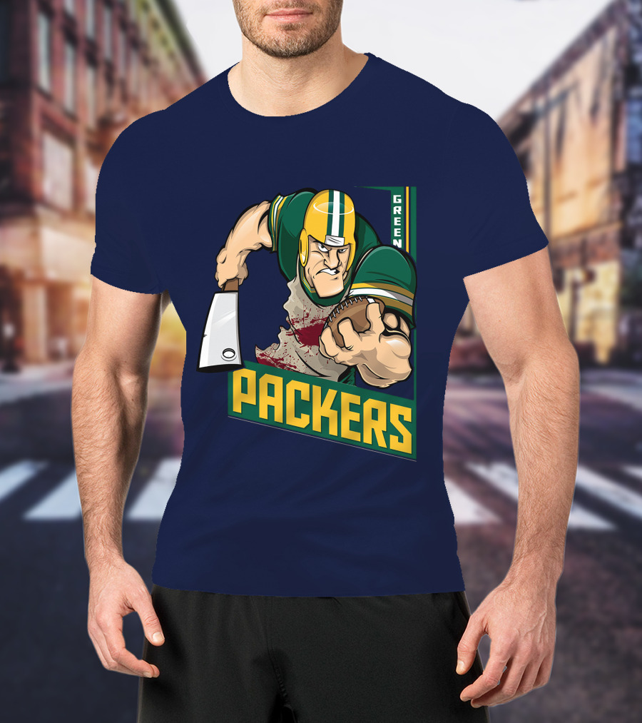 Green Bay Packers Tough Gridiron Warrior T-Shirt
