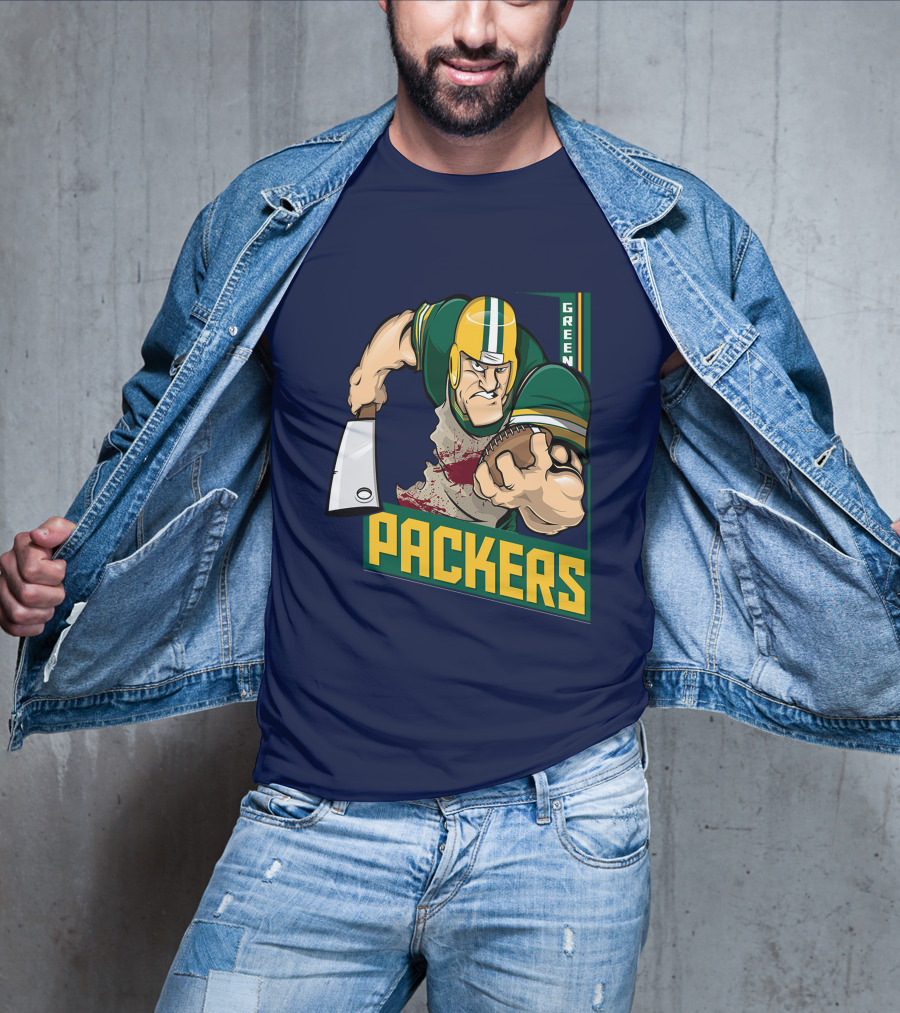 Green Bay Packers Tough Gridiron Warrior T-Shirt