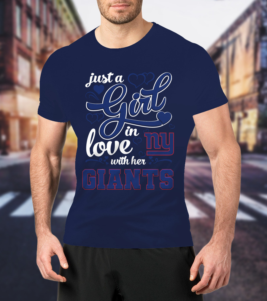 Just A Girl In Love With Her Ny Giants T-Shirt