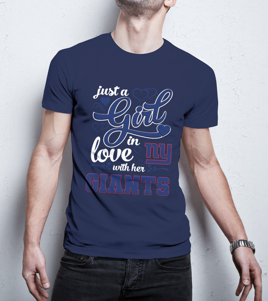 Just A Girl In Love With Her Ny Giants T-Shirt