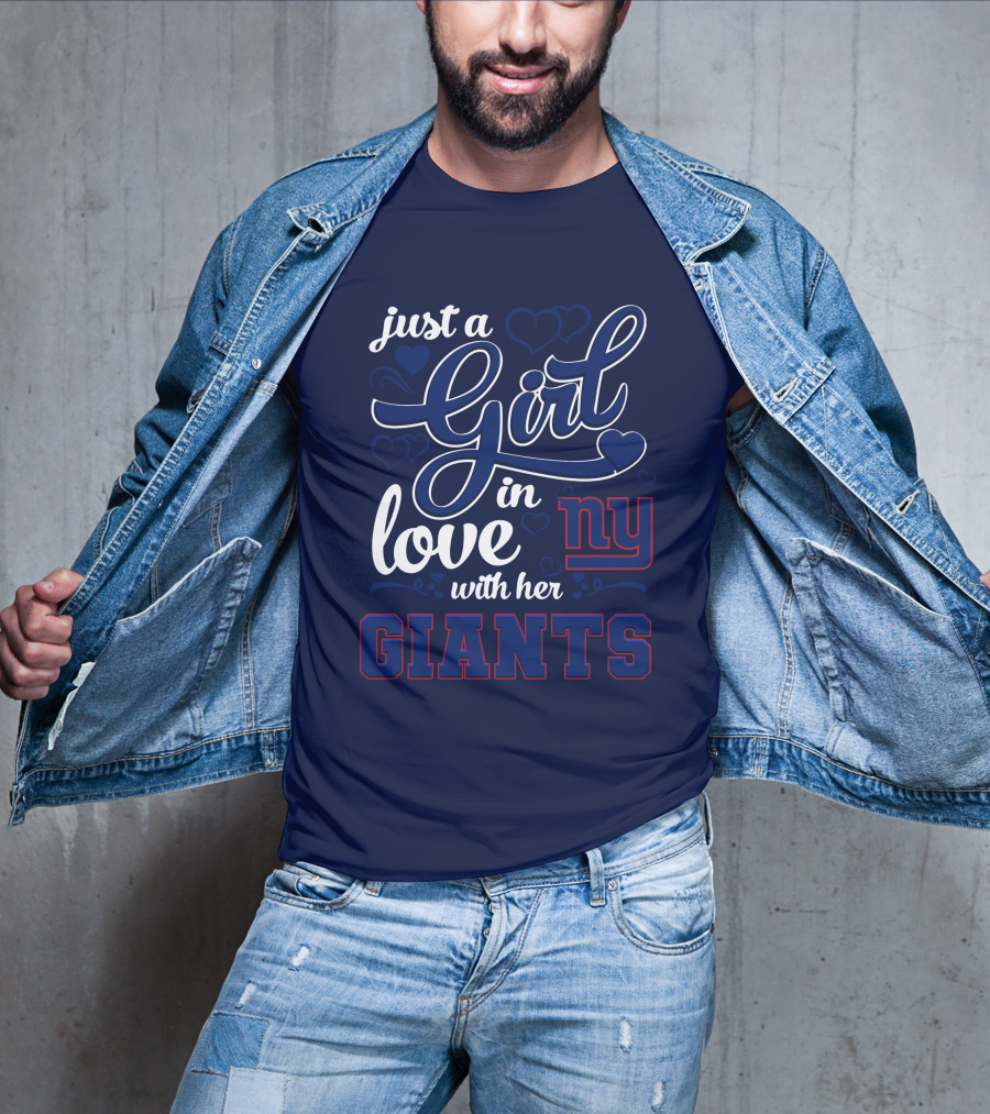 Just A Girl In Love With Her Ny Giants T-Shirt
