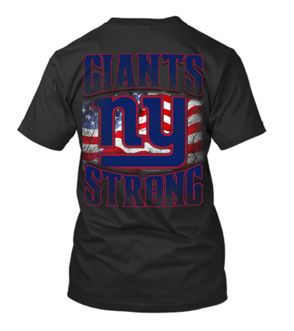 Giants Strong Ny American Flag T-Shirt