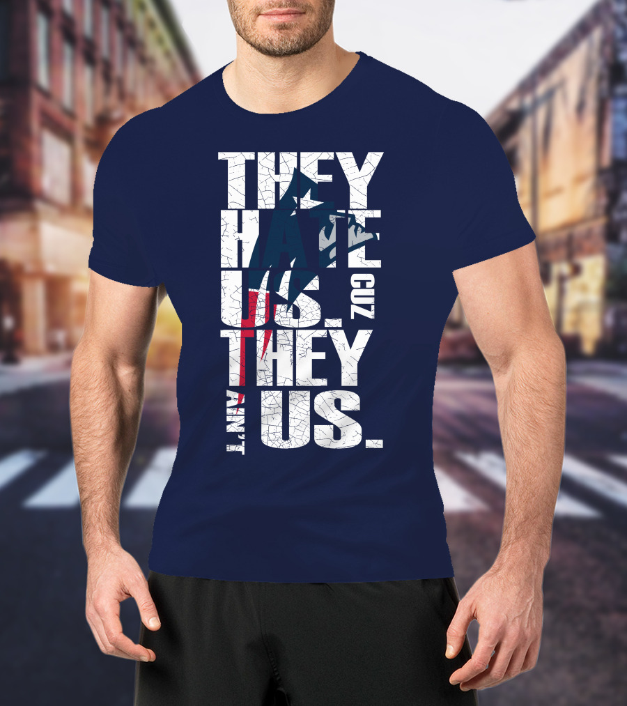 They Hate Us Cuz They Ain't Us New England Patriots T-Shirt