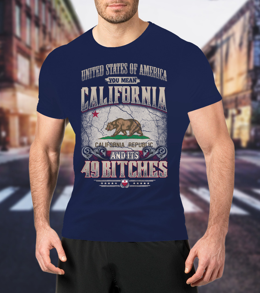United States Of America You Mean California Republic And Its 49 Bitches T-Shirt