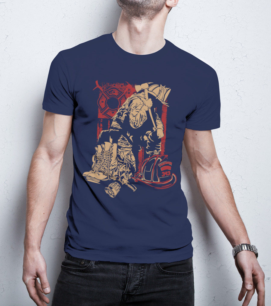Firefighters Brotherhood Honor In Tradition And Valor 343 T-Shirt