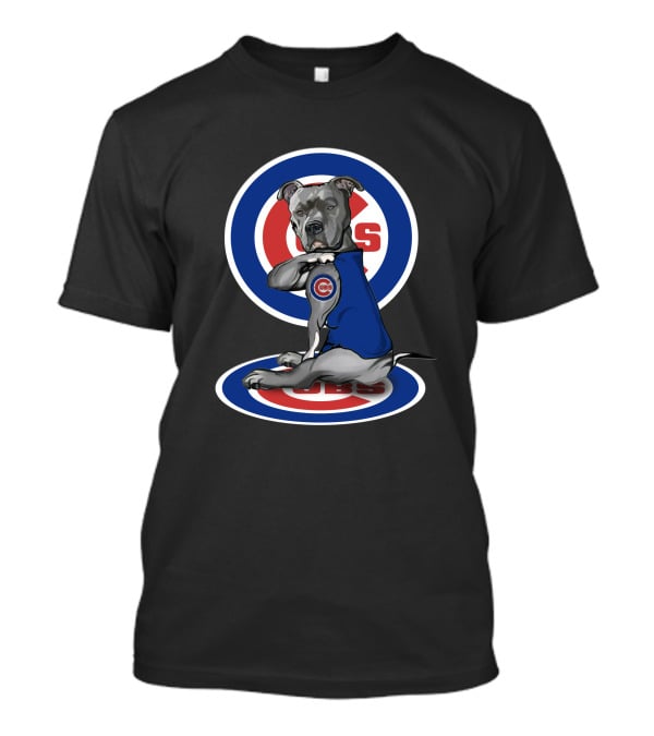 Chicago Cubs Pitbull Fan Hoodie With Cubs T-Shirt