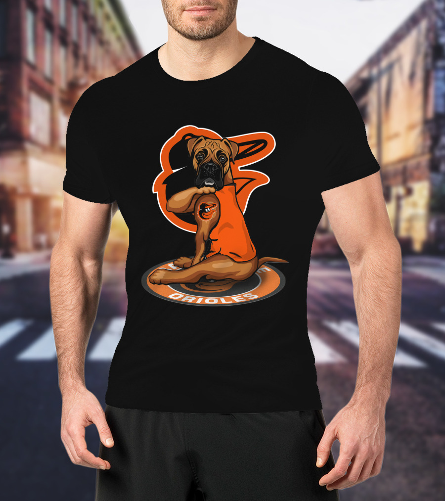 Baltimore Orioles Dog Logo Major League Baseball T-Shirt