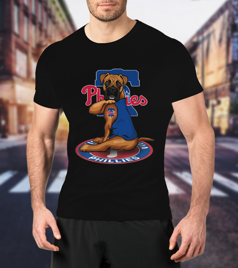 Philadelphia Phillies Dog Mascot Sitting On T-Shirt