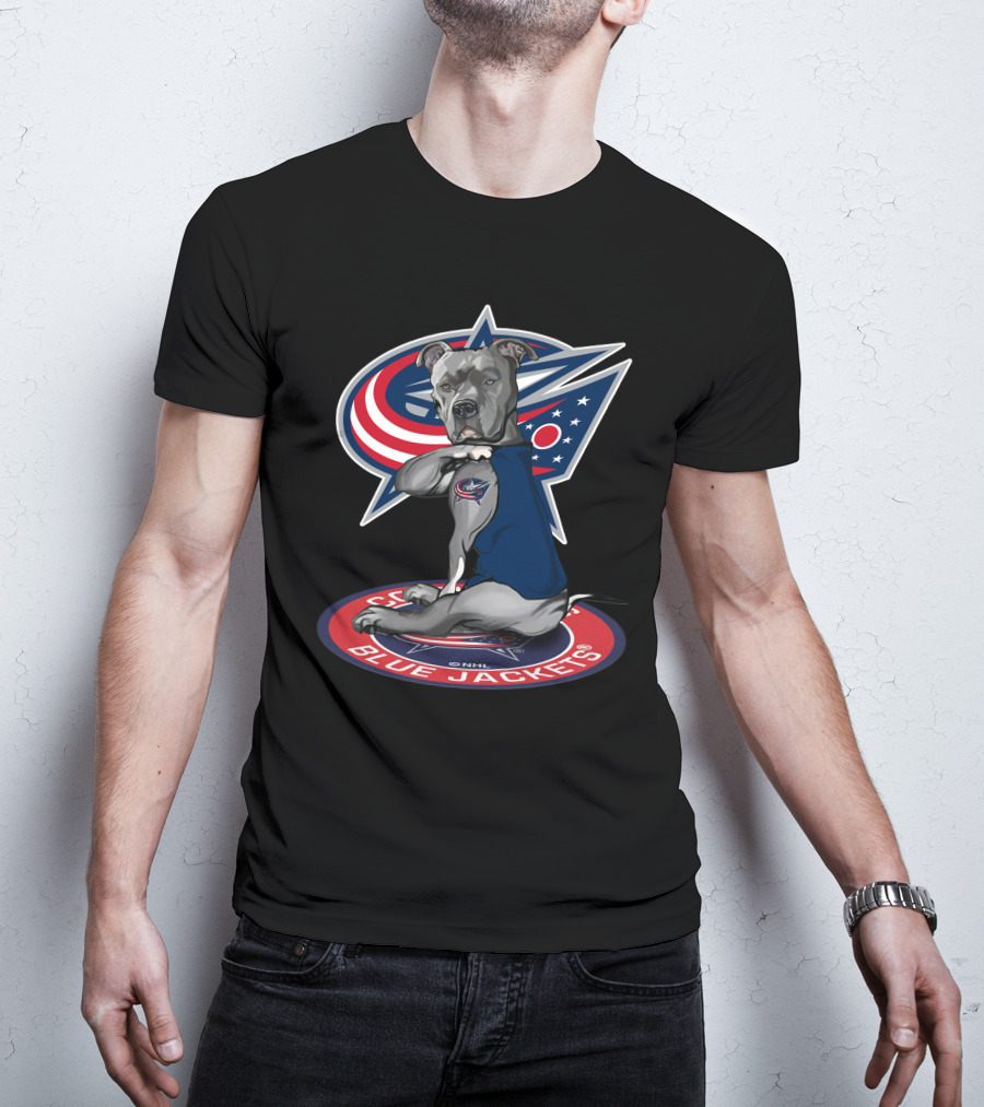 Columbus Blue Jackets Nhl Dog Mascot T-Shirt