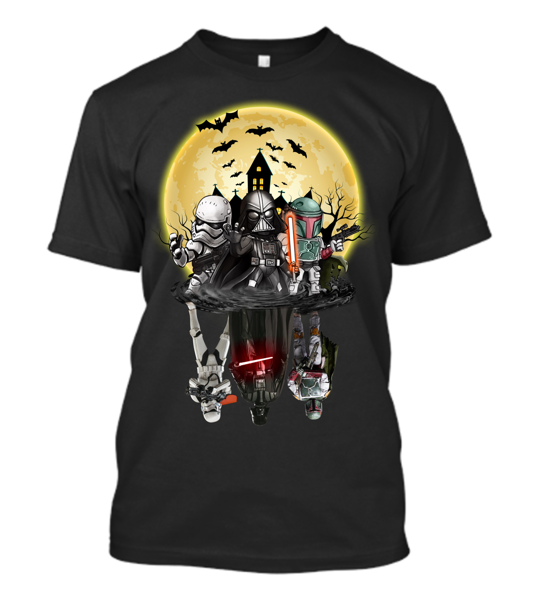 Star Wars Dark Side Halloween Reflection Battle T-Shirt