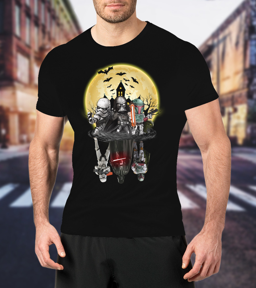 Star Wars Dark Side Halloween Reflection Battle T-Shirt