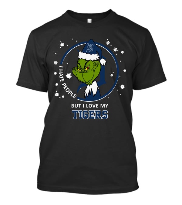I Hate People But I Love My Detroit Tigers T-Shirt