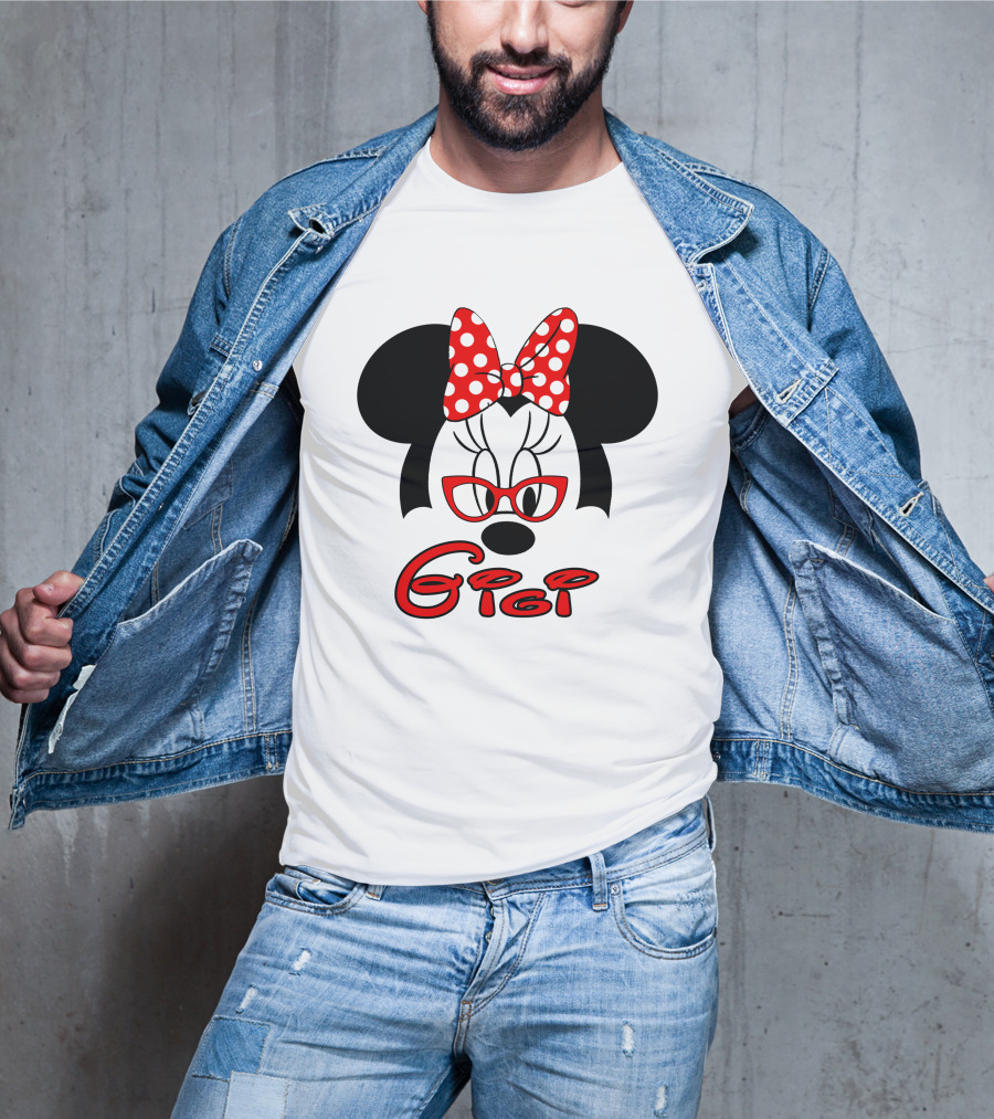 Minnie Mouse Glasses Gigi Polka Dot Bow T-Shirt